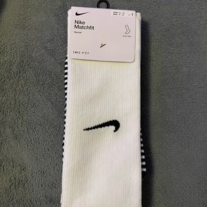 White Nike knee high socks